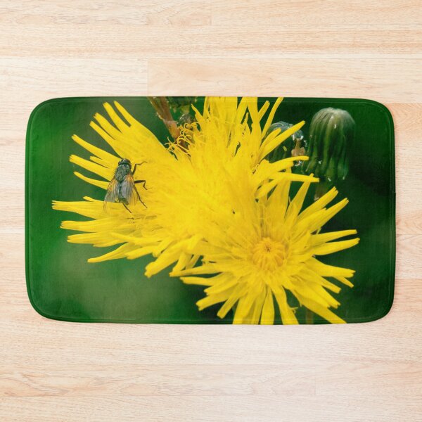 Item preview, Yellow Dandelion Flower with a Fly designed and sold by spiritink.