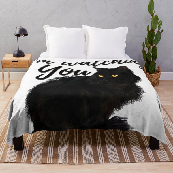 Item preview, Black cat i'm watching You designed and sold by Wickedsherry13.