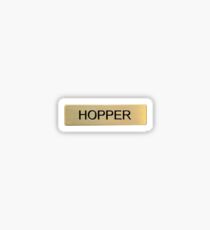 Hopper Name Tag Sticker