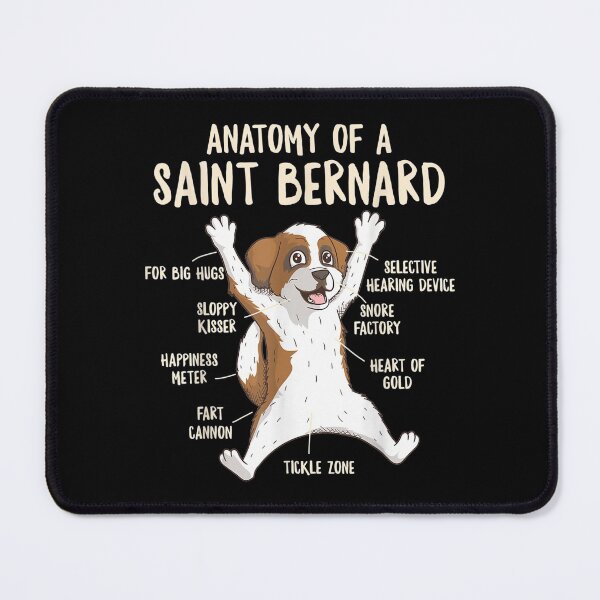 Aperçu de l'œuvre Anatomie Saint Bernard Propriétaire Berner Chiot Drôle Mignon créée et vendue par dianev79.