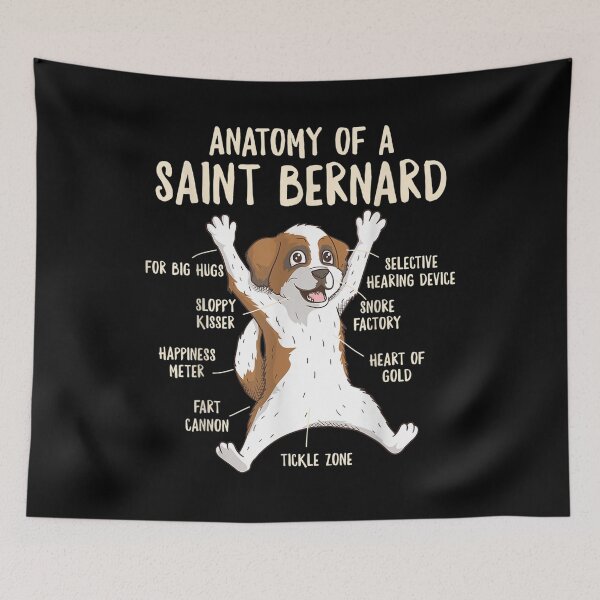 Item preview,  Anatomy Saint Bernard Owner Berner Puppy Funny Cute designed and sold by dianev79.