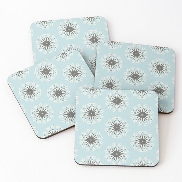 Item preview, Modern Star Flower Pattern Artwork 02 Nordic Color 01 designed and sold by Stefanie Boike.
