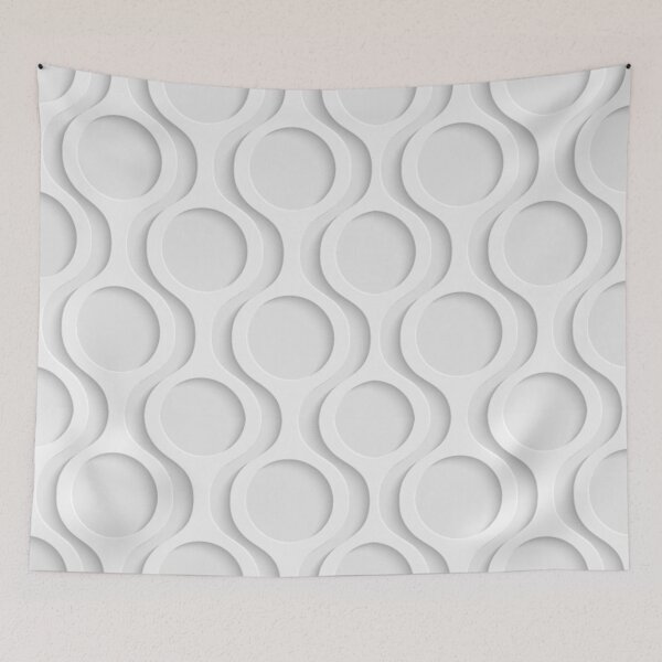 Item preview, Looped Patter White designed and sold by TheNightLife.