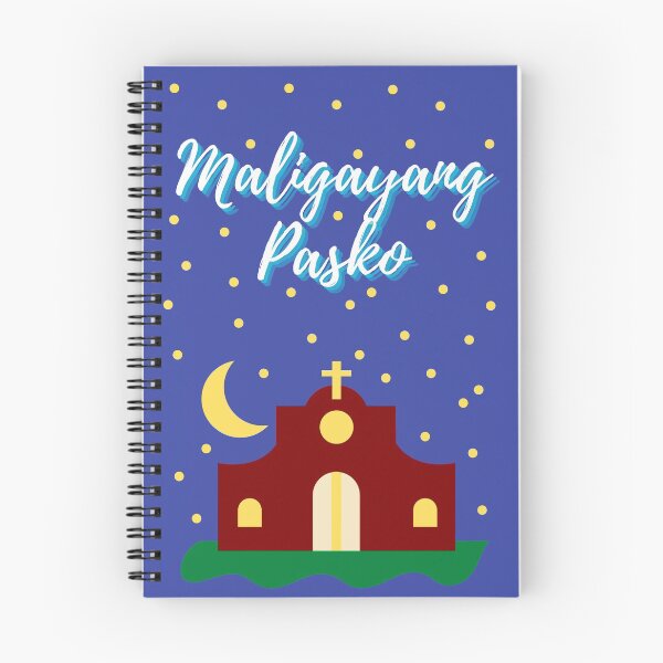Item preview, Merry Christmas Maligayang Pasko with Church- Filipino Christmas designed and sold by CaitU.