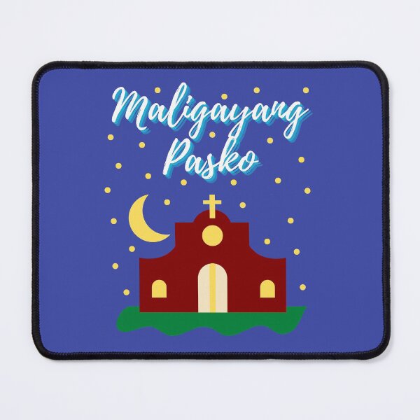 Item preview, Merry Christmas Maligayang Pasko with Church- Filipino Christmas designed and sold by CaitU.