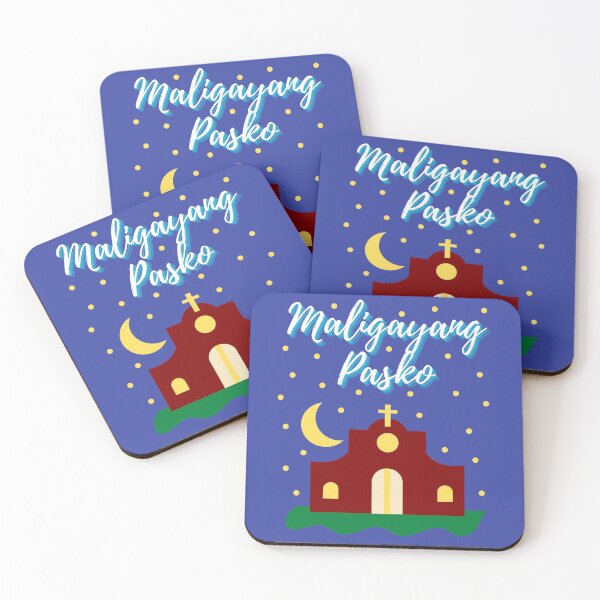 Item preview, Merry Christmas Maligayang Pasko with Church- Filipino Christmas designed and sold by CaitU.
