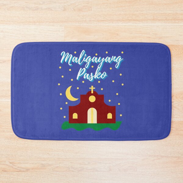 Item preview, Merry Christmas Maligayang Pasko with Church- Filipino Christmas designed and sold by CaitU.