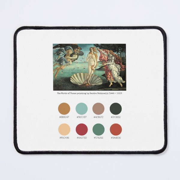 Item preview, Colour Palette of Birth of Venus by Sandro Botticelli (1445 - 1510) designed and sold by CoffeewithAnh.