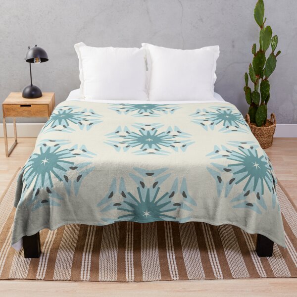 Item preview, Modern Star Flower Pattern Artwork 02 Nordic Color 03 designed and sold by Stefanie Boike.