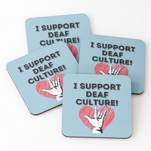 Item preview, I support Deaf Culture! designed and sold by Vatazumet.
