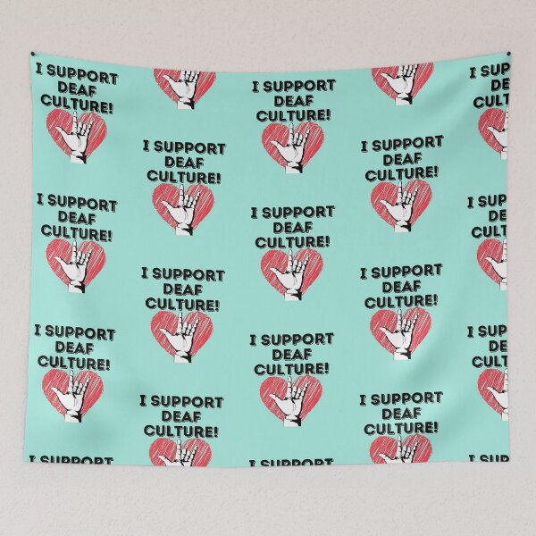 Item preview, I support Deaf Culture! designed and sold by Vatazumet.