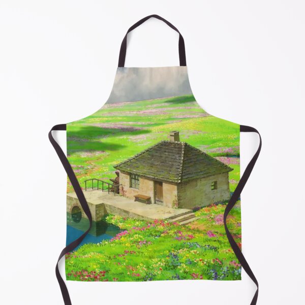 Item preview, Landscape Anime Meadow with a Lake House designed and sold by pompomcherryy.