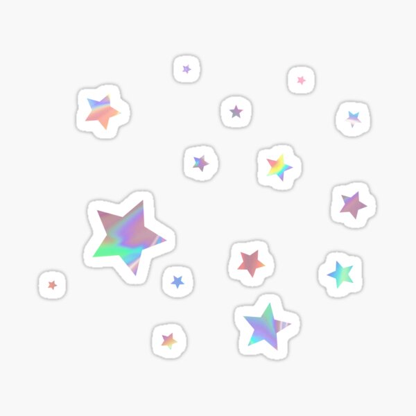 4mm Holographic Star Stickers, Tiny Stars Stickers, Vinyl Holo Stickers,  Holographic Stickers, Planner Stickers, Rainbow Holographic 