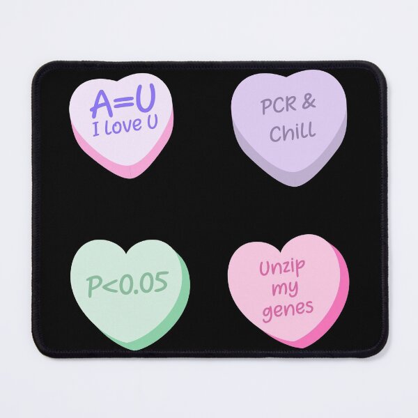 Item preview, Cute Lovely Laboratory Hearts PCR and Chill Unzip my genes Sticker pack designed and sold by labstud.
