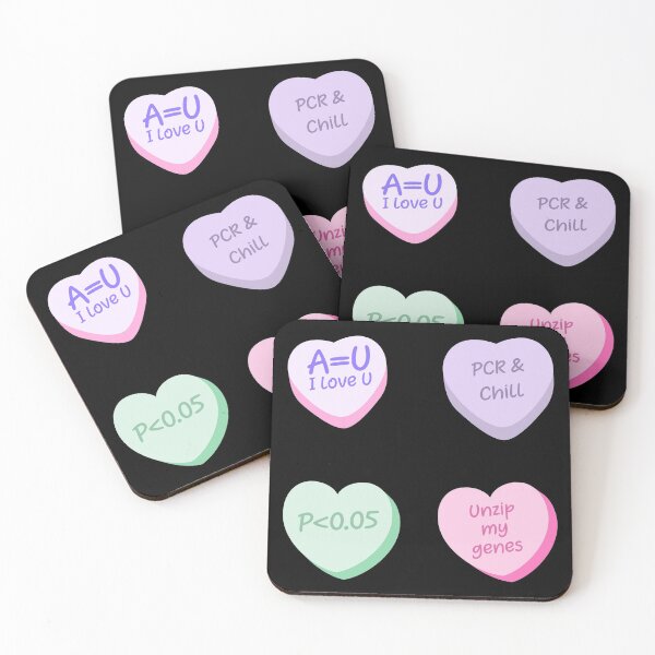 Item preview, Cute Lovely Laboratory Hearts PCR and Chill Unzip my genes Sticker pack designed and sold by labstud.