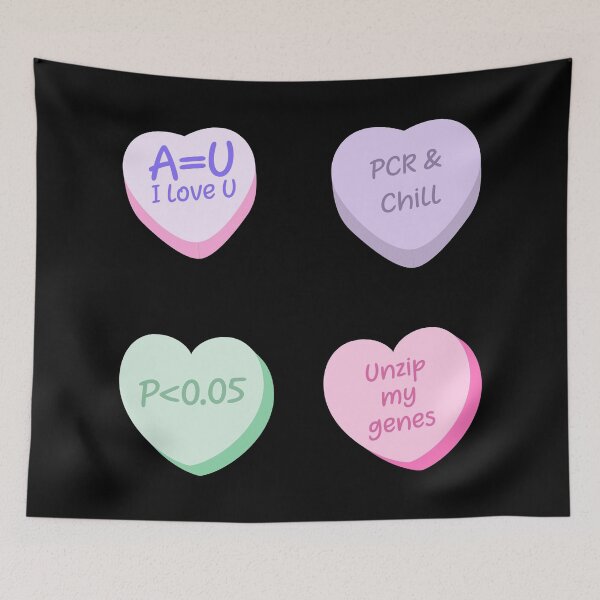 Item preview, Cute Lovely Laboratory Hearts PCR and Chill Unzip my genes Sticker pack designed and sold by labstud.