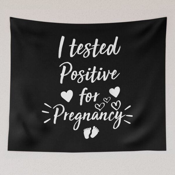 Item preview,  Tested Positive Pregnancy Announcement Funny Cute designed and sold by donnagia.