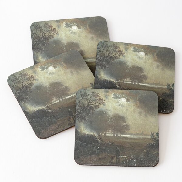 Item preview, Moonlit Landscape - August Seidel designed and sold by Vintage Designs +.