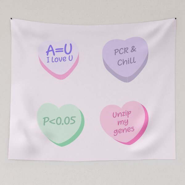 Item preview, Lovely Laboratory Hearts PCR and Chill Unzip my genes Sticker pack designed and sold by labstud.