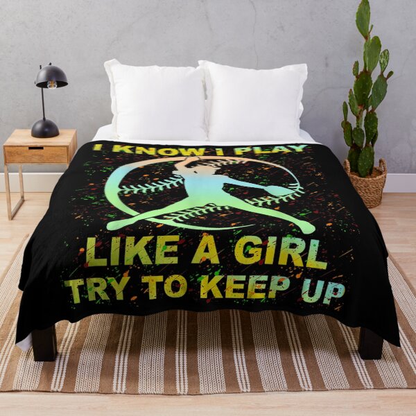Item preview,  Know Play Like Girl Keep Softball Girls designed and sold by dianev79.