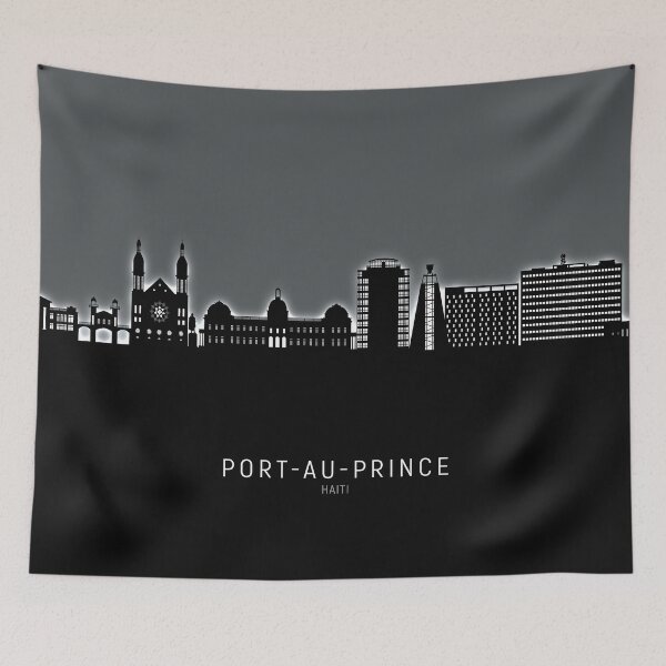 Item preview, Port-au-Prince Haiti Skyline designed and sold by ArtPrints.