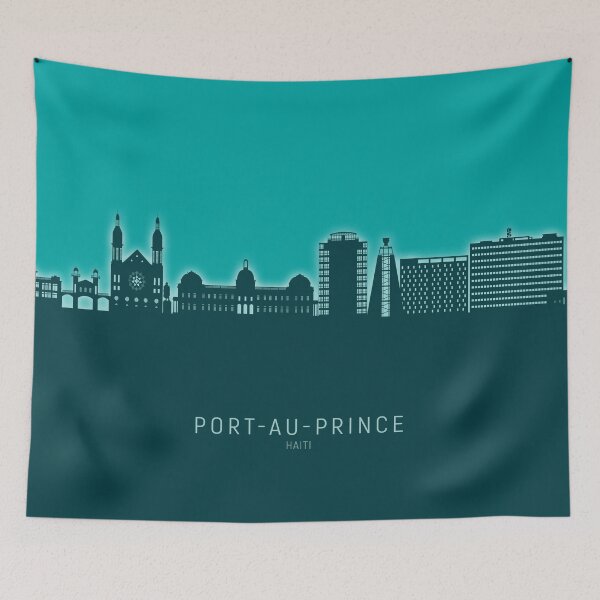 Item preview, Port-au-Prince Haiti Skyline designed and sold by ArtPrints.