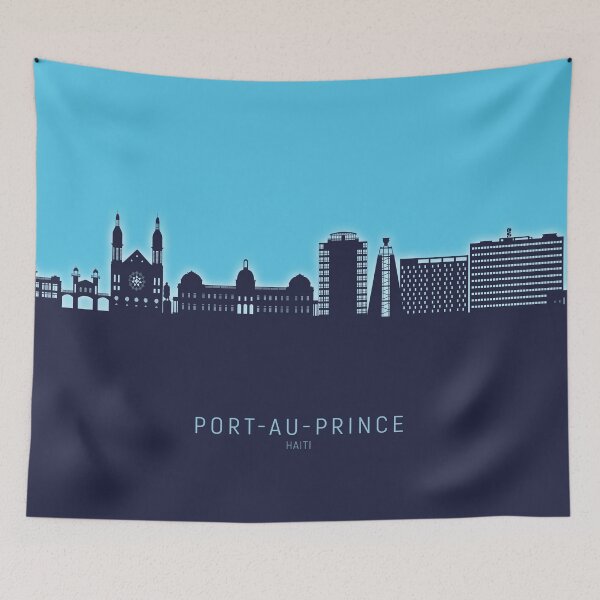Item preview, Port-au-Prince Haiti Skyline designed and sold by ArtPrints.