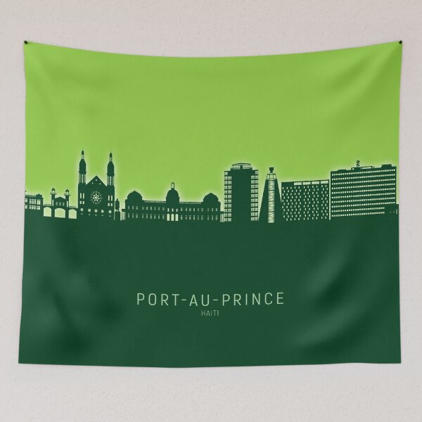Item preview, Port-au-Prince Haiti Skyline designed and sold by ArtPrints.