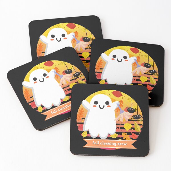 Item preview, Halloween Cute Ghost Fall Cleaning Crew designed and sold by Nathalie Aynié.