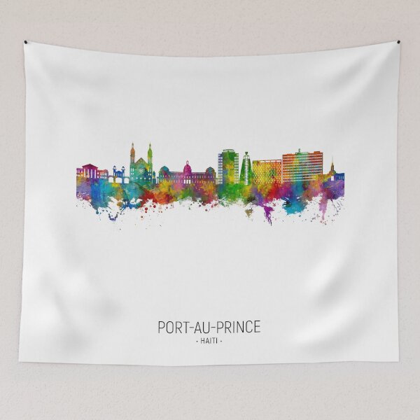 Item preview, Port-au-Prince Haiti Skyline designed and sold by ArtPrints.