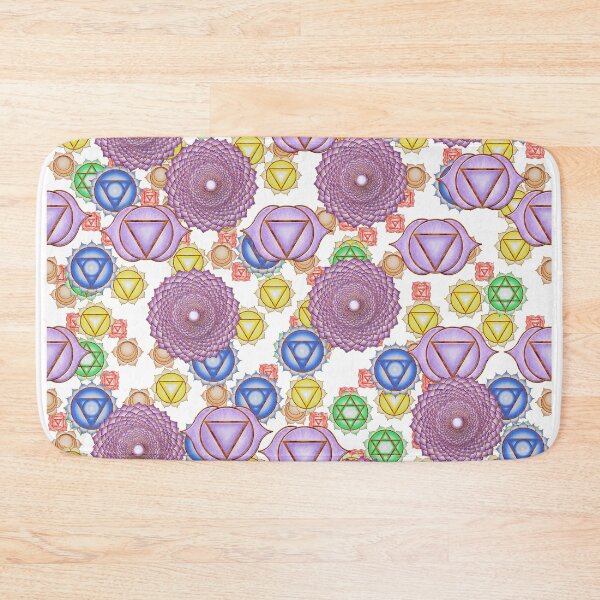 Item preview, Chakra Pattern White Background designed and sold by Colin Bentham.