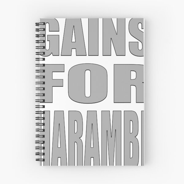 Item preview, GAINS FOR HARAMBE GREY designed and sold by earlstevens.