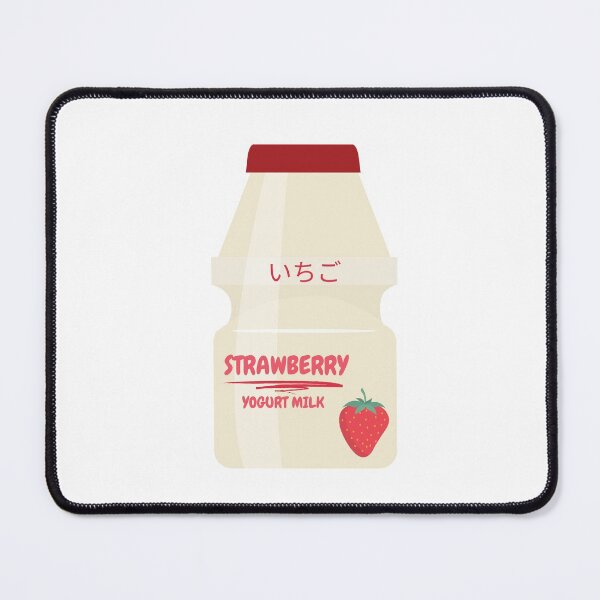 Item preview, kawaii Japanese strawberry drink designed and sold by CrankyCactus.