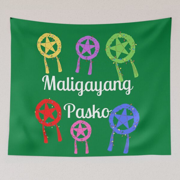 Item preview, Merry Christmas Maligayang Pasko with Filipino Star Parol- Filipino Christmas designed and sold by CaitU.