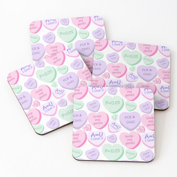 Item preview, Cute Lovely Laboratory Hearts PCR and Chill Unzip my genes Sticker pack designed and sold by labstud.