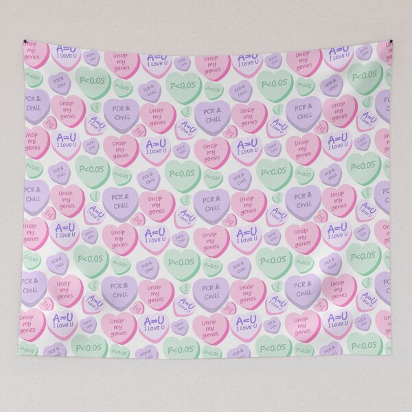 Item preview, Cute Lovely Laboratory Hearts PCR and Chill Unzip my genes Sticker pack designed and sold by labstud.