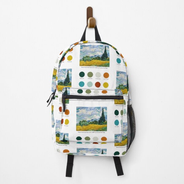 Item preview, Colour Palette of Wheat Field with Cypresses (1889) by Vincent Van Gogh designed and sold by CoffeewithAnh.