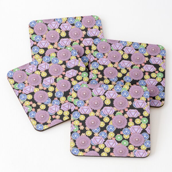 Item preview, Chakra Pattern Black Background designed and sold by Colin Bentham.