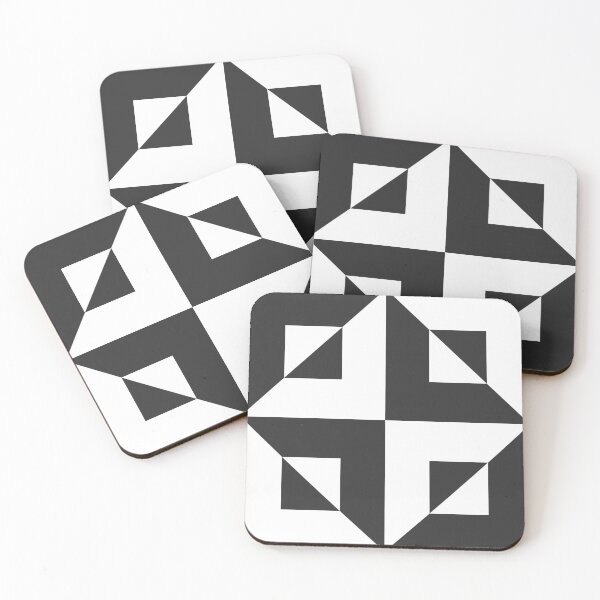 Item preview, Monochrome checkerboard op art, modern tile design designed and sold by Freewheeling.