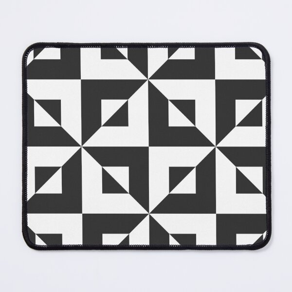 Item preview, Monochrome checkerboard op art, modern tile design designed and sold by Freewheeling.