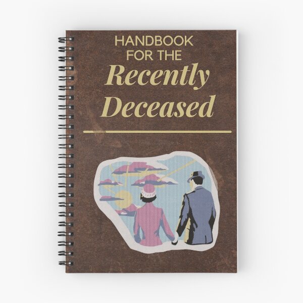 Item preview, handbook for the recently deceased designed and sold by The Unkown Store.