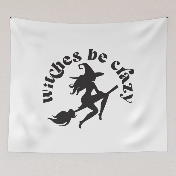 Item preview, Witches Be Crazy, Halloween, Broomstick, Witchy designed and sold by KaraSisson.