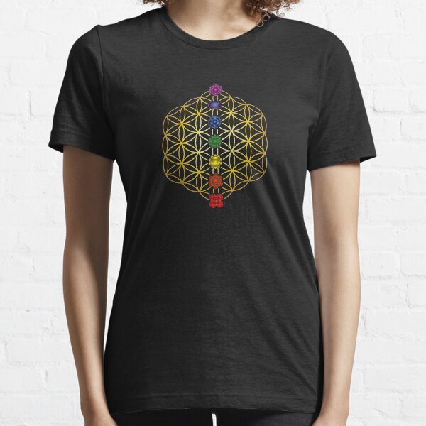 Mandala Heilige Geometrie Buddhismus Yoga Essential T-Shirt