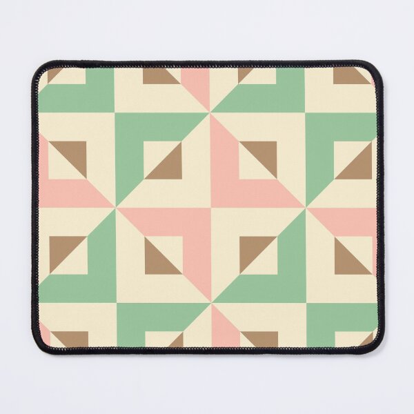 Item preview, Tiled checkerboard pattern in muted vintage colours, op art, modern tile design designed and sold by Freewheeling.
