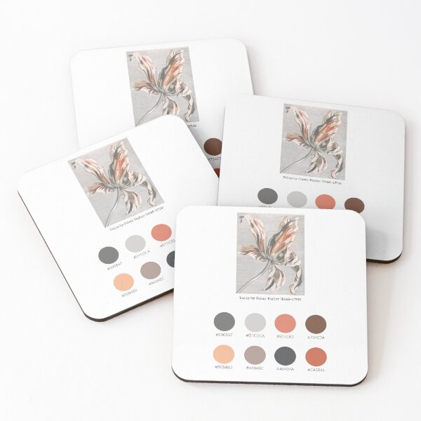 Item preview, Colour Palette of Tulip by Johan Teyler (1648-1709) designed and sold by CoffeewithAnh.
