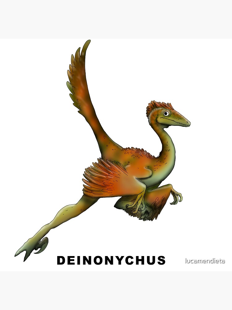 Deinonychus Dinosaur - The Crown Prints