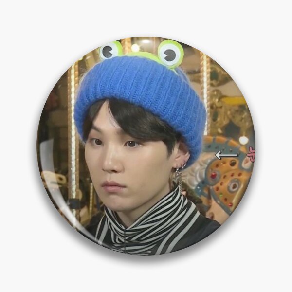 Item preview, yoongi in a frog hat designed and sold by chalametcurls.