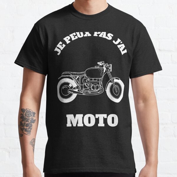 T-Shirt Humour Biker, J'peux pas j'ai Harley, manches courtes