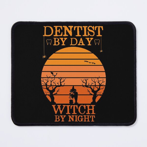 Item preview, Dentist By Day Witch By Night Dental Assistant Halloween Gift Idea Retro Sunset Design designed and sold by Chamssou.