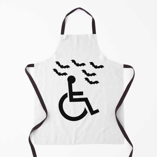 Item preview, Funny Halloween Wheelchair Symbol With Bats, Bat Sit designed and sold by uniqueitems.